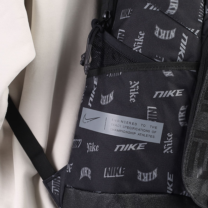  черный рюкзак Nike Hoops Elite Printed Basketball Backpack 23L CU8347-011 - цена, описание, фото 4